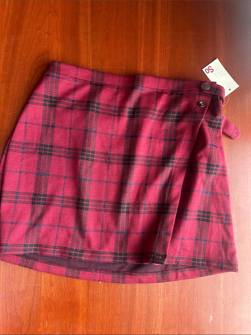 Plaid Red Mini Skirt